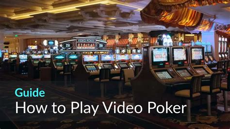 video poker tutorial|How To Play Video Poker & Win .